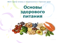 Основы здорового питания.